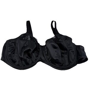 Elomi BLACK Morgan Stretch Banded Underwire Bra Full Support US 38 G